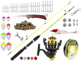 Kit Para Pesca C/ Vara 1,35m (2 Partes) + 1 Molinete + Acessórios (Ref. 40)