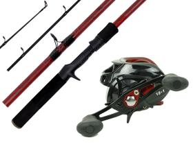 Kit para Pesca Vara de Carbono 1,50m 25lb + Carretilha (Ref. 24)