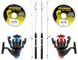 Kit para Pescaria C/ 2 Varas e 2 Molinetes C/ Linha (Ref. 07) Kit para Pescaria C/ 2 Varas e 2 Molinetes C/ Linha (Ref. 07)