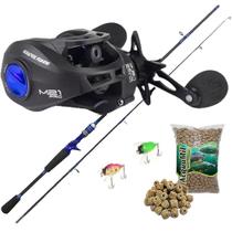 Kit Para Pesqueiro Carretilha M21 Pro Carretel Grande Vara Carbono Ração Cigarrinha - ALBATROZ Kit Para Pesqueiro Carretilha M21 Pro Carretel Grande Vara Carbono Ração Cigarrinha - ALBATROZ