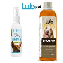 Kit Para Pet Shampoo 300ml + Limpa Orelhas 60ml Lub Pet