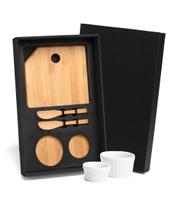 Kit para Petisco com Tábua, Espátulas e Ramekins Welf 5 peças