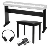 Kit para Piano - Estante Casio CS-46 + Pedal Sustain + Banqueta + Fone de Ouvido Kit para Piano - Estante Casio CS-46 + Pedal Sustain + Banqueta + Fone de Ouvido