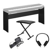 Kit para Piano - Estante Yamaha L85 + Pedal Sustain + Banqueta em X + Fone de Ouvido