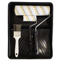 Kit Para Pintura Com Bandeja, Rolo E Trincha - - Compel Kit Bandeja Gp Poipop 30 E 9 Cm Com Cabo - - Compel Kit Para Pintura Com Bandeja, Rolo E Trincha - - Compel Kit Bandeja Gp Poipop 30 E 9 Cm Com Cabo - - Compel