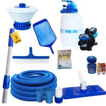 Kit Para Piscina Alvenaria Até 20mil Lts Sodramar Completo