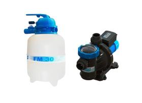Kit Para Piscina Sodramar Bomba BMC 25 1/4cv Monofásico 127/220v + Filtro FM-30