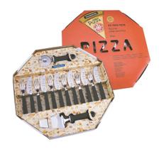 Kit para pizza 14 peças preto color tramontina