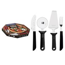 Kit Para Pizza 14 Peças Preto Tramontina 25099/022