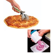 Kit para Pizza Cortador Cebola Espiral Pizzaiolo 2 Peças Kit para Pizza Cortador Cebola Espiral Pizzaiolo 2 Peças