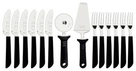 Kit para Pizza Preto 14 peças Tramontina - 25099/022