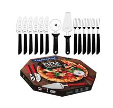 Kit Para Pizza Tramontina Inox 14 Peças Vermelho - 250990