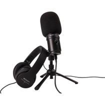 Kit para podcast zoom zum-2 (microfone, fone, windscreen) zum2-pmp