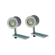 Kit Para Porta De Correr Em Alumínio Natural Portas Até 80kg