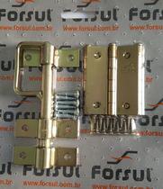 Kit Para Portão Forsul (dobradiça De Porta + Ferrolho) Dourado