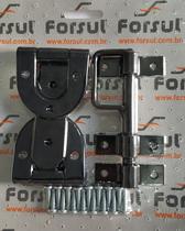 Kit Para Portão Forsul (dobradiça Ferradura + Ferrolho) Preto Kit Para Portão Forsul (dobradiça Ferradura + Ferrolho) Preto