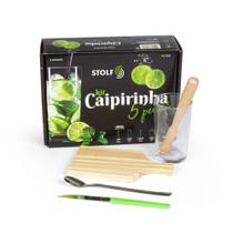 Kit Para Preparo Caipirinha Com 5 Peças Stolf - Unica - Artefatos de Madeira Stolf