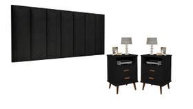 Kit para quarto italia preto 1,60 Kit para quarto italia preto 1,60