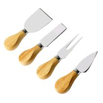 Kit para queijo 4 peças inox facas espatula 4 peças funcional pratico Kit para queijo 4 peças inox facas espatula 4 peças funcional pratico