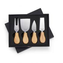 Kit para Queijo Petiscos com 4 peças em estojo Kit para Queijo Petiscos com 4 peças em estojo