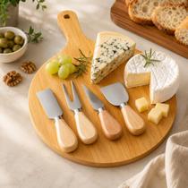Kit Para Queijos - Tábua e Utensílios Kit Para Queijos - Tábua e Utensílios