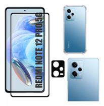 Kit Para Redmi Note 12 Pro 5g - Película 3d + Capa + Câmera