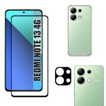 Kit Para Redmi Note 13 4G Película de Vidro 3D Capa Anti Shock Película da Câmera 3D Kit Para Redmi Note 13 4G Película de Vidro 3D Capa Anti Shock Película da Câmera 3D