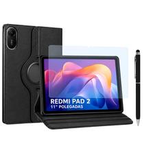 Kit para Redmi Pad 2 Capa Giratória Película Caneta 2 Em 1 Tablet 11" Polegadas