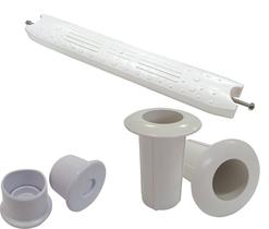 Kit para reposição Escada de Piscina 01 Degrau - ABS - Completo