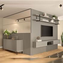 Kit para Sala de Estar 5 peças com Buffet e Painel 100% MDF