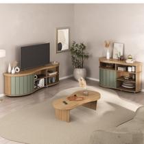 Kit para Sala de Estar Rack e Mesa de Centro e Buffet Magnum