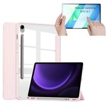 Kit Para Samsung Galaxy S10 Fe 13.1 Capa Acrílico C/ Suporte Caneta + Pelicula Ceramica