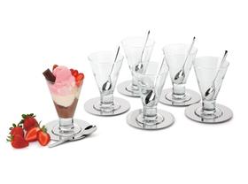Kit Para Servir Sorvete Sobremesas 6 Conjuntos Taça De Vidro Multiuso Milk Shake Doces Salada De Fruta Kit Para Servir Sorvete Sobremesas 6 Conjuntos Taça De Vidro Multiuso Milk Shake Doces Salada De Fruta