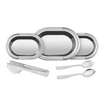 Kit Para Servir Tramontina Ciclo Em Aço Inox 6 Peças Tramontina Kit Para Servir Tramontina Ciclo Em Aço Inox 6 Peças Tramontina
