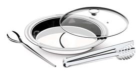 Kit para Servir Tramontina Ciclo Redondo em Aço Inox 3 Peças Kit para Servir Tramontina Ciclo Redondo em Aço Inox 3 Peças