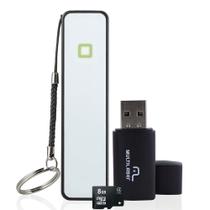 Kit para Smartphone: Power Bank 2600 mAh, Cartão 8Gb e Leito