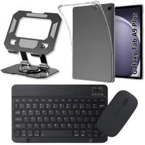 Kit para Tablet Galaxy Tab A9 Plus Capa Transparente + Teclado e Mouse Bluetooth + Suporte Kit para Tablet Galaxy Tab A9 Plus Capa Transparente + Teclado e Mouse Bluetooth + Suporte