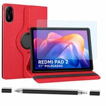 Kit para Tablet Redmi Pad 2 11" Capa Giratória 360 + Caneta Touch Stylus + Película de Vidro Kit para Tablet Redmi Pad 2 11" Capa Giratória 360 + Caneta Touch Stylus + Película de Vidro