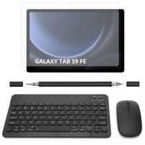 Kit para Tablet S9 FE Teclado e Mouse Bluetooth + Película de Vidro + Caneta Touch 2 Em 1 Kit para Tablet S9 FE Teclado e Mouse Bluetooth + Película de Vidro + Caneta Touch 2 Em 1
