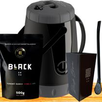 Kit Para Tereré Garrafa Lisa+Black Erva Mate 500g+Copo Quadrado Acrílico+Bomba Clássica Preta Kit Para Tereré Garrafa Lisa+Black Erva Mate 500g+Copo Quadrado Acrílico+Bomba Clássica Preta