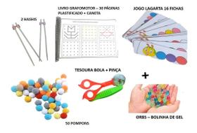 Kit Para Trabalhar Coordenação Motora Fina Materiais Brincar - T&D JOGOS EDUCATIVOS