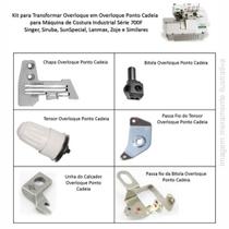 Kit para transformar ov em overlock ponto cadeia
