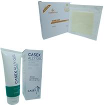 Kit Para Tratamento De Feridas 1 Hidrogel Pomada + 1 Curativo Alginato Calcio Para Cicatrizar Lesão Machucado