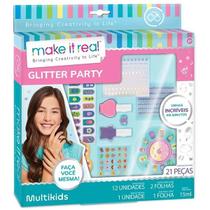 Kit para UNHAS MY STYLE BY Make IT Real Glitter PARTY Multikids BR2003 Kit para UNHAS MY STYLE BY Make IT Real Glitter PARTY Multikids BR2003