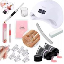 Kit Para Unhas Polygel Cabine Caixa De Moldes F1