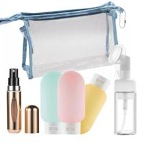 Kit Para Viagem Frascos Armazenamento Produtos Higiene Kit Para Viagem Frascos Armazenamento Produtos Higiene