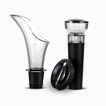 Kit Para Vinho Com Bico Aerador e Rolha Tampa a Vácuo Kit Para Vinho Com Bico Aerador e Rolha Tampa a Vácuo