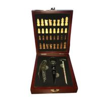 Kit Para Vinho Com Jogo De Xadrez Lextack Sxq6603