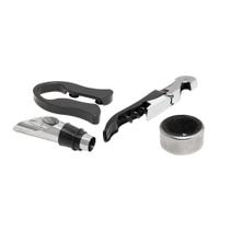 Kit para Vinhos 4 Peças Aço Inox Lyor Abridor Bico Aerador