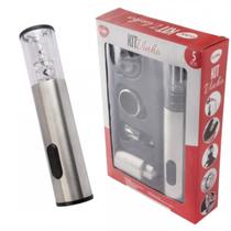 Kit Para Vinhos Aço e Plástico ABS 5 Peças